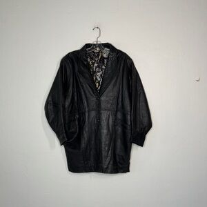 1980s Black Leather Jacket